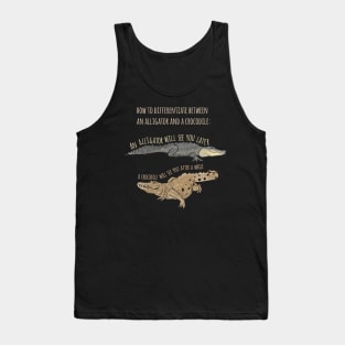 Funny Alligator and Crocodile T-Shirt Tank Top